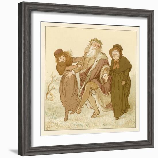 Depiction of the Month of December-Robert Dudley-Framed Giclee Print