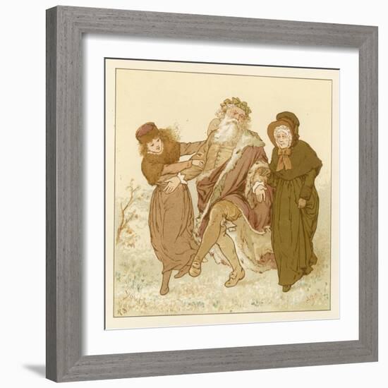 Depiction of the Month of December-Robert Dudley-Framed Giclee Print