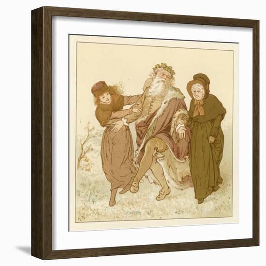 Depiction of the Month of December-Robert Dudley-Framed Giclee Print