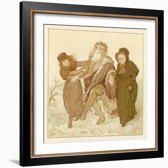 Depiction of the Month of December-Robert Dudley-Framed Giclee Print