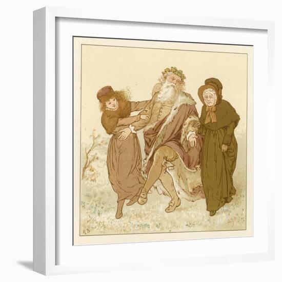 Depiction of the Month of December-Robert Dudley-Framed Giclee Print