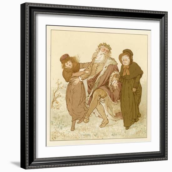 Depiction of the Month of December-Robert Dudley-Framed Giclee Print