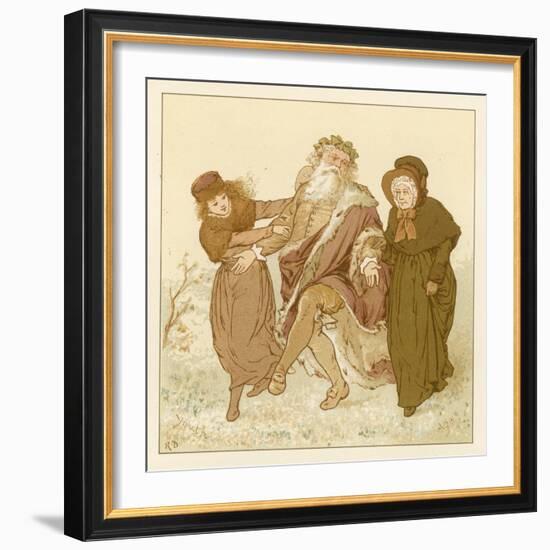 Depiction of the Month of December-Robert Dudley-Framed Giclee Print