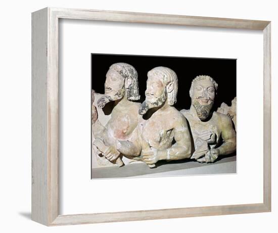 Depiction of Typhon from the pediment of an early temple. Artist: Unknown-Unknown-Framed Giclee Print