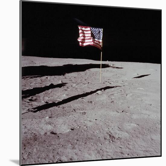 Deployed Flag - 1969-null-Mounted Giclee Print