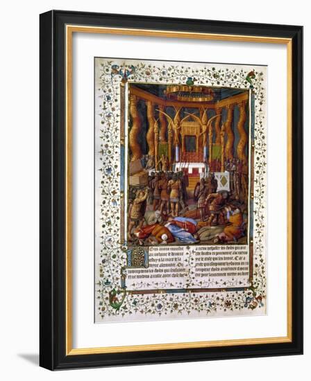 Deportation Of Jews-Jean Fouquet-Framed Giclee Print