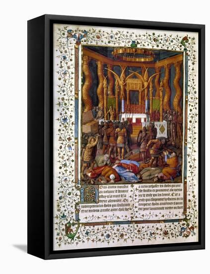 Deportation Of Jews-Jean Fouquet-Framed Premier Image Canvas