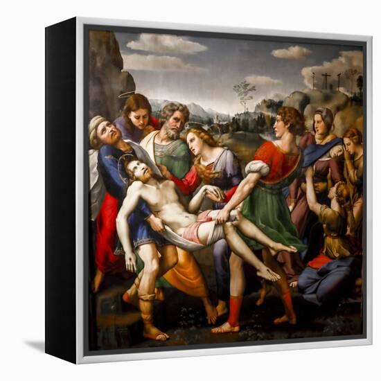 Deposition, 1507 Oil on Panel-Raphael-Framed Premier Image Canvas