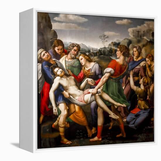 Deposition, 1507 Oil on Panel-Raphael-Framed Premier Image Canvas