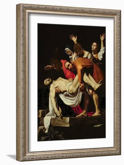 Deposition, 1602-4-Caravaggio-Framed Giclee Print