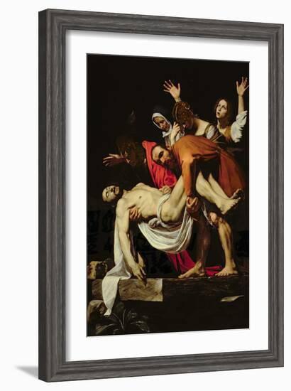 Deposition, 1602-4-Caravaggio-Framed Giclee Print