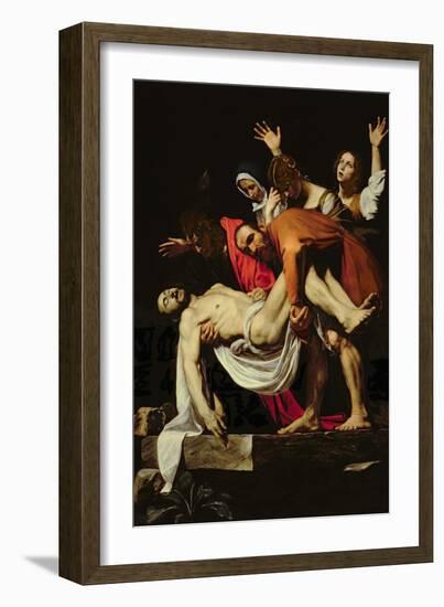 Deposition, 1602-4-Caravaggio-Framed Giclee Print