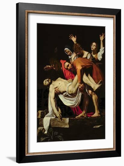 Deposition, 1602-4-Caravaggio-Framed Giclee Print