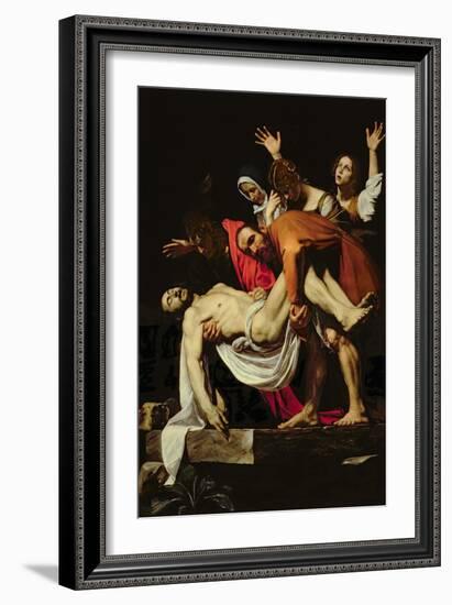 Deposition, 1602-4-Caravaggio-Framed Giclee Print