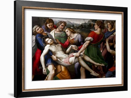 Deposition by Raphael Raffaello Sanzio of Urbino-Raphael-Framed Giclee Print