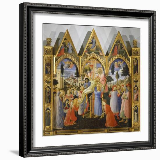 Deposition from Cross or Altarpiece of Holy Trinity, Circa 1432-Giovanni Da Fiesole-Framed Giclee Print