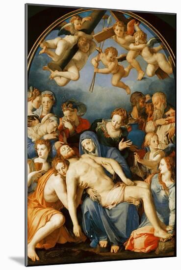 Deposition from the Cross, 1543-45-Agnolo Bronzino-Mounted Giclee Print
