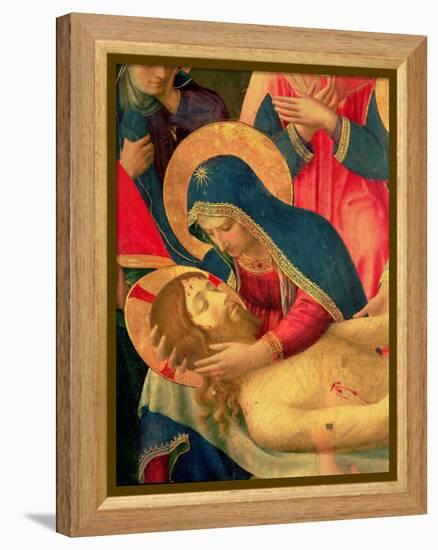 Deposition from the Cross, Detail of the Virgin Mary, 1436-Fra Angelico-Framed Premier Image Canvas