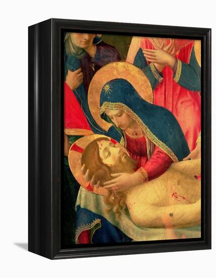 Deposition from the Cross, Detail of the Virgin Mary, 1436-Fra Angelico-Framed Premier Image Canvas