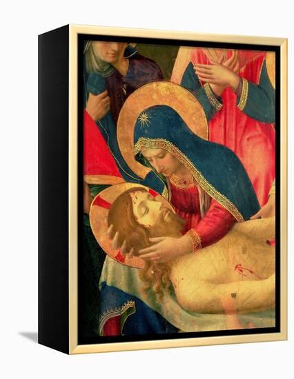 Deposition from the Cross, Detail of the Virgin Mary, 1436-Fra Angelico-Framed Premier Image Canvas