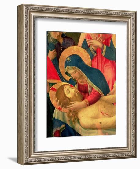 Deposition from the Cross, Detail of the Virgin Mary, 1436-Fra Angelico-Framed Giclee Print