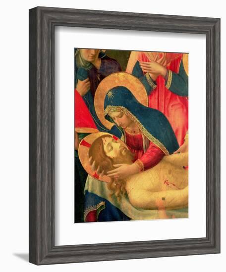 Deposition from the Cross, Detail of the Virgin Mary, 1436-Fra Angelico-Framed Giclee Print