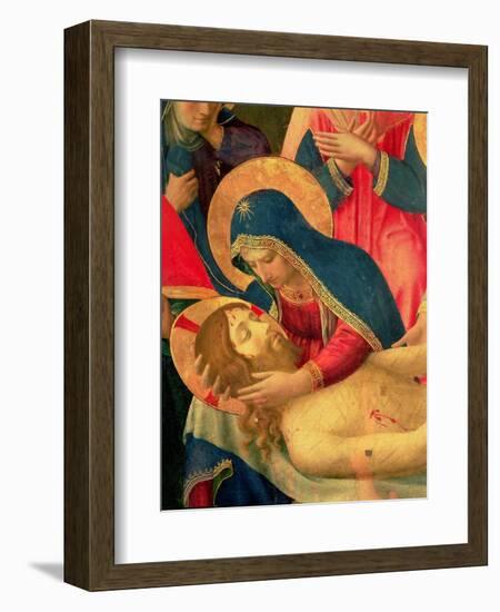 Deposition from the Cross, Detail of the Virgin Mary, 1436-Fra Angelico-Framed Giclee Print