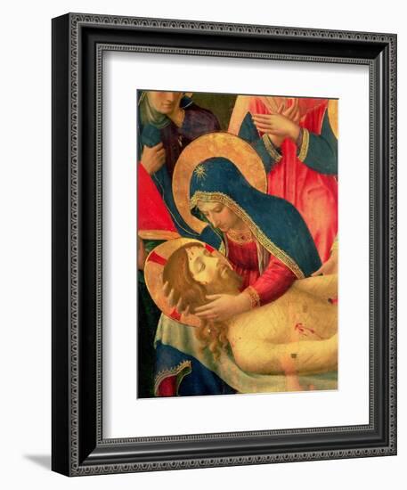 Deposition from the Cross, Detail of the Virgin Mary, 1436-Fra Angelico-Framed Giclee Print