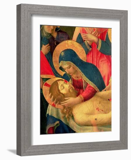 Deposition from the Cross, Detail of the Virgin Mary, 1436-Fra Angelico-Framed Giclee Print