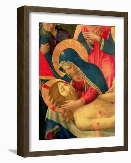 Deposition from the Cross, Detail of the Virgin Mary, 1436-Fra Angelico-Framed Giclee Print