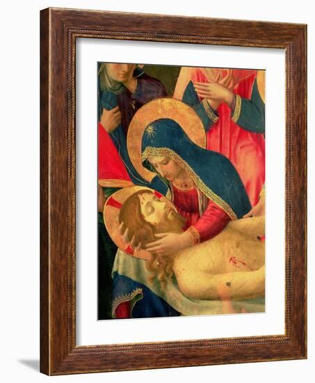 Deposition from the Cross, Detail of the Virgin Mary, 1436-Fra Angelico-Framed Giclee Print