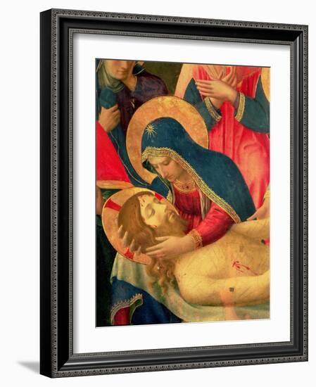 Deposition from the Cross, Detail of the Virgin Mary, 1436-Fra Angelico-Framed Giclee Print