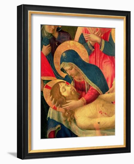 Deposition from the Cross, Detail of the Virgin Mary, 1436-Fra Angelico-Framed Giclee Print