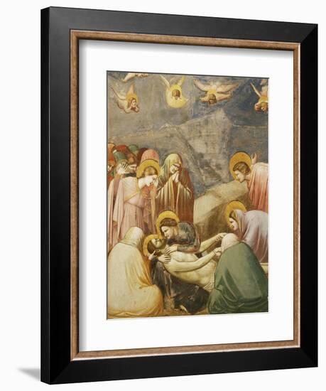 Deposition from the Cross, or The Lamentation, Fresco-Giotto di Bondone-Framed Giclee Print