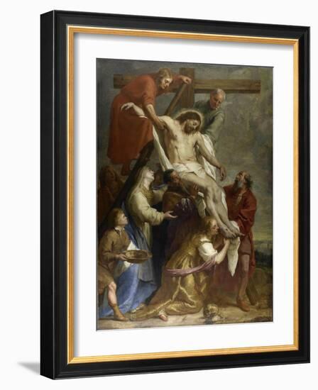 Deposition from the Cross-Gaspar de Crayer-Framed Art Print
