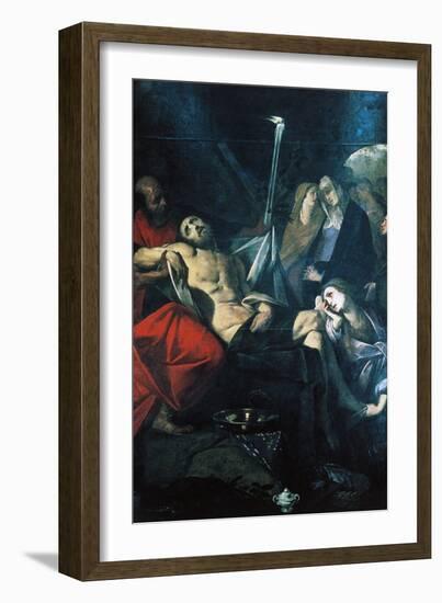 Deposition of Christ in Sepulchre, 1610-Giovan Battista Crespi-Framed Giclee Print