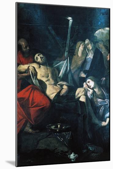 Deposition of Christ in Sepulchre, 1610-Giovan Battista Crespi-Mounted Giclee Print