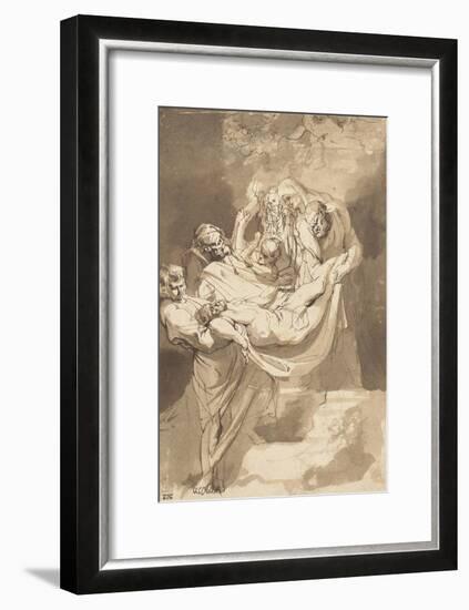 Deposition of Christ in Tomb, 1615-17-Peter Paul Rubens-Framed Giclee Print