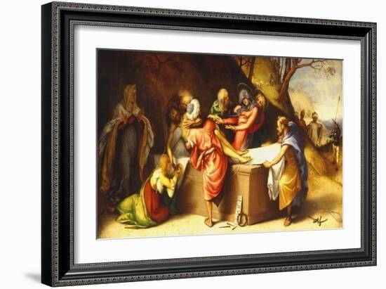 Deposition of Christ in Tomb-Lorenzo Lotto-Framed Giclee Print