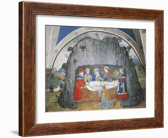 Deposition of Christ, Issogne Castle Oratory, Italy, 15th-16th Centuries-null-Framed Giclee Print