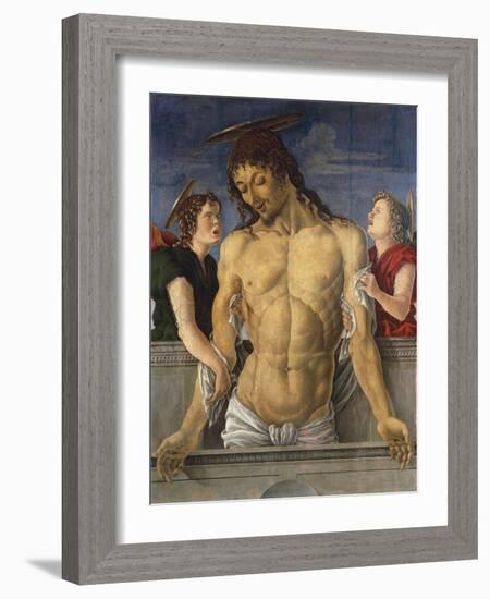 Deposition of Christ Supported by Angels, 1471, Marco Zoppo-null-Framed Giclee Print