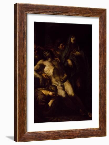 Deposition of Christ.-Andrea Vaccaro-Framed Giclee Print