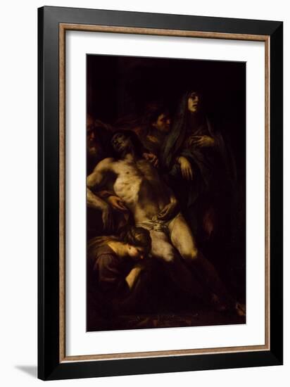 Deposition of Christ.-Andrea Vaccaro-Framed Giclee Print