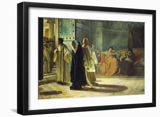 Deposition of Pope Silverio, 537-Cesare Maccari-Framed Giclee Print