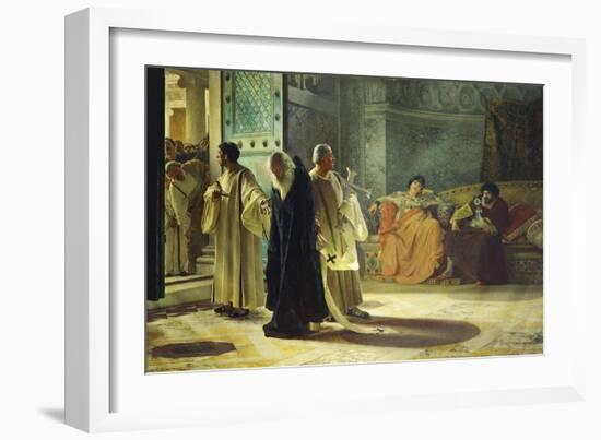 Deposition of Pope Silverio, 537-Cesare Maccari-Framed Giclee Print