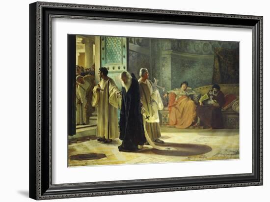 Deposition of Pope Silverio, 537-Cesare Maccari-Framed Giclee Print