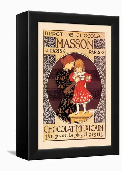 Depot de Chocolat Masson: Chocolat Mexicain-Eugene Grasset-Framed Stretched Canvas