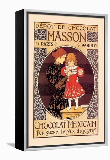 Depot de Chocolat Masson: Chocolat Mexicain-Eugene Grasset-Framed Stretched Canvas