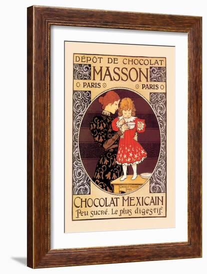 Depot de Chocolat Masson: Chocolat Mexicain-Eugene Grasset-Framed Art Print