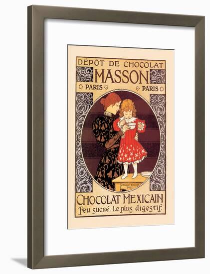 Depot de Chocolat Masson: Chocolat Mexicain-Eugene Grasset-Framed Art Print